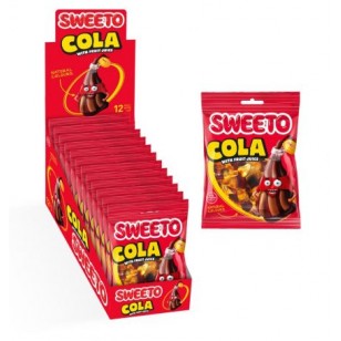 Sweeto Cola Jelly Sweets Halal 80g 12 Bag
